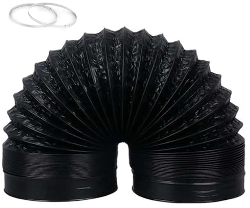 Manguera De Extracción De Aire, Manguera De Ventilación, Tubo Flexible De Aluminio PVC, Aislamiento Térmico Insonorizado, Para Extractor De Aire, Climatización, Secadora (ø 160mm/5m)