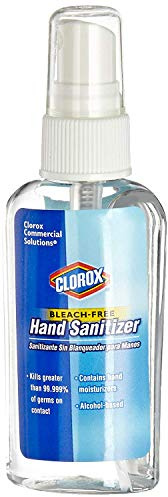 Clorox CLO 02174 Bleach-Free Hand Sanitizer, 2.0 FL OZ, (4-Pack), Contains Hand Moisturizers, Alcohol-Based