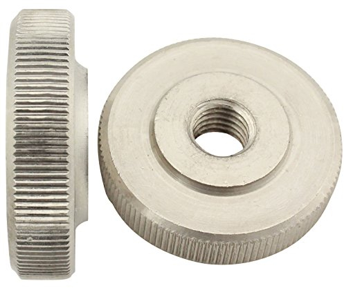 Rändelmuttern (niedrige Form) - M10 - (2 Stück) - DIN 467 - rostfreier Edelstahl A1 (VA) / NIRO - SC467 | SC-Normteile