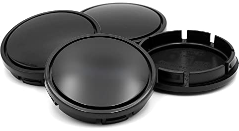 RhinoTuning 4 Stück Radnabenkappen für VW Toyota Nabendeckel OD 56 mm ID 53 mm, Schwarz Radnabenabdeckung Geeignet für LE Sedan Golf 18 Rad, 1J0 601 171, 1JD 601 171 Felgendeckel