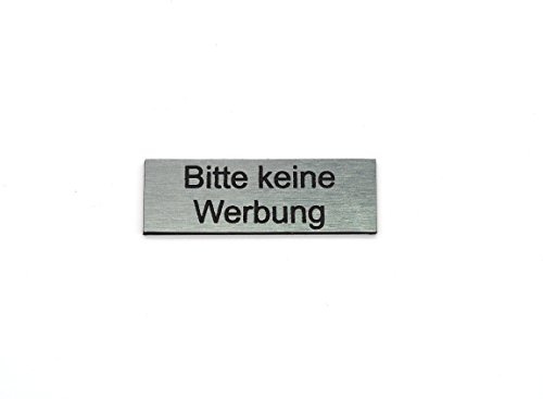 Plaque pour boîte aux lettres avec gravure personnalisée - Plaque de porte avec gravure individuelle - Autocollante - Personnalisée | Plastique - Beaucoup de couleurs et de tailles (Veuillez ne pas