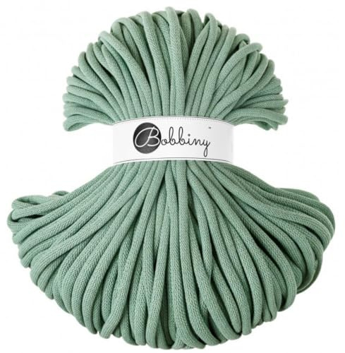 Bobbiny Jumbo 9 mm intrecciato macramè cavo (Aloe) 100 m