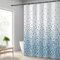 Hoomtaook Duschvorhang 240x200cm Blau Mosaik, Duschvorhang Wasserdicht Textil Polyester Waschbar mit 12 Duschvorhang Haken, Duschvorhang mit Gewicht Unten
