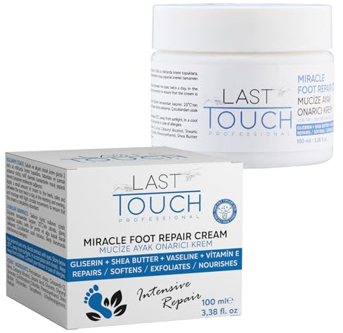 Miracle Cracked Repair Foot Care Cream for Dry Cracked Heels and Feet - Guaranteed Relief for Worn, Callused Feet - Athletes Foot Cream for Soft and Smooth Feet
