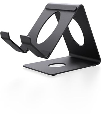 JYGamhanbil Skrivbordsställ Stativ för ROG Xbox Ally X/ROG Xbox Ally/PS Portal/Steam Deck/MSI Claw/Switch 2/Legion Go,Metallbas Skrivbord för Handhållen Spelkonsol Gaming Handheld Console,Svart