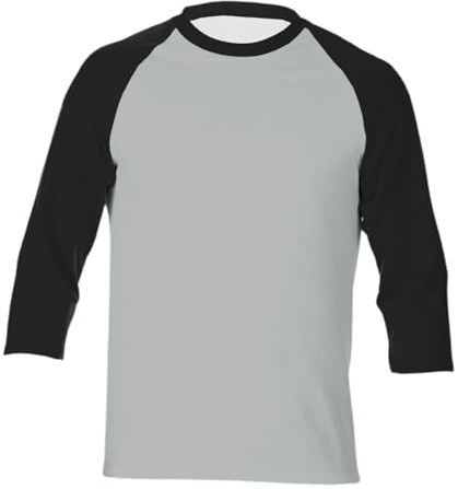 Camiseta de béisbol para hombre, manga 3, 4, informal, raglán, Navidad, invierno