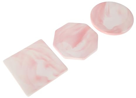 Gadpiparty 3 placas de sellado de cera de cerámica con diseño de patrón de mármol, resistentes al calor y reutilizables, almohadillas de sello de cera para uso en oficina y letras