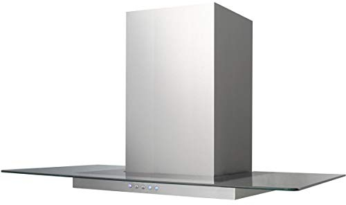 Candy CVMI 970 LX - Campana (727 m³/h, Canalizado, 68 dB, Isla, Acero inoxidable, Transparente, Vidrio, Acero inoxidable)