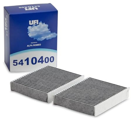 UFI Filters, Filtro de Habitáculo de Carbón Activo 54.104.00, Filtro de Habitáculo de Recambio, Apto para Coches, Apto para Modelos Alfa Romeo