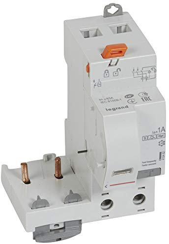 Bloc différentiel adaptable DX3 2P 230V~ - 63A - typeF 1000mA sélectif - pour disj 1 module/pôle