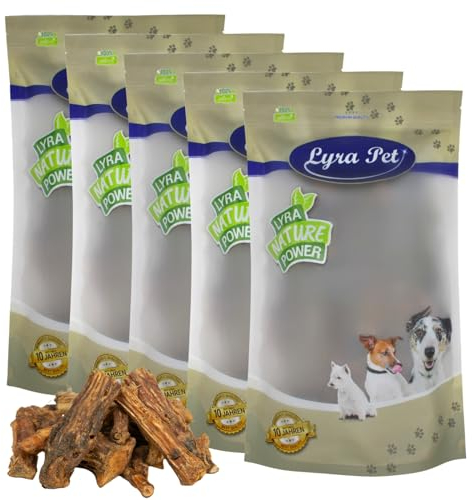 Lyra Pet® 5 kg Ochsenschwanz 1-7 cm | Naturbelassener Kausnack zahnpflegend | Proteinhaltiges Leckerli für alle Hunde | Gut verträglicher nährstoffreicher Kauartikel | Schonend getrocknet