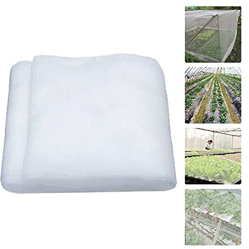 Yisscen Filets pour Jardin, Peut être coupé Filets Anti-Oiseaux, Filet Anti-Insectes Végétal Pliable, Filet Anti Insectes Potager, Filet Anti-Insectes à Grille Fine, Anti-Nuisibles pour Jardin(3mx3m)