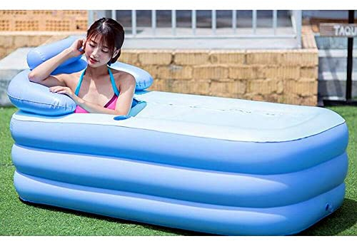 Baignoire gonflable pliable en PVC pour adulte 160 x 84 x 64 cm
