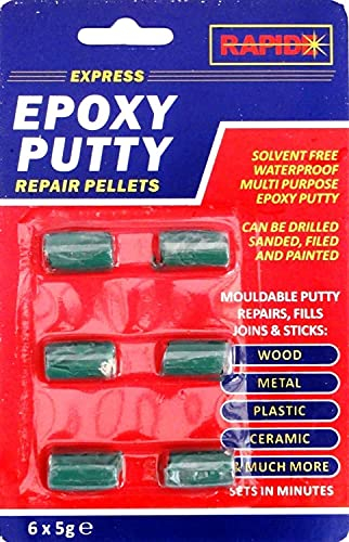 STOREX Epoxy Putty Repair Pellets, Waterproof Epoxy Putty Repair Pellets 6x5g Ceramic,Metal,Wood Plastic Etc Filler