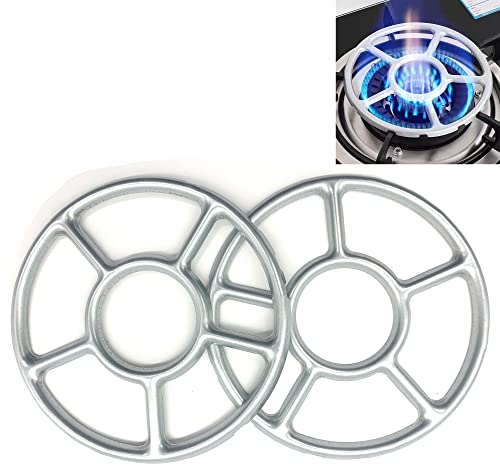 SEABABOO 2PCS Gasherd Brenner Ständer Gasherdring reduzierstern gaskocher Gasherd Aufsatz Wok Ring Gasherdkreuz Gasherd Aufsatz Stern Gasherd-Ständer für heißen Kaffee Moka Pot (6.1in/15.5cm)