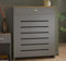 DuraTherm® Radiator Cover Grey Painted MDF Cabinet Horizontal Slat Storage Drawers & Shelf, Radiator Cabinets for Office Hallway Living Room Bedroom, Small (H: 78cm / W: 96cm / D: 19cm)