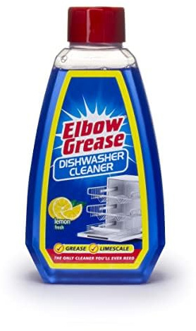 2 x 250ml Elbow Grease Dishwasher Cleaner Fresh Lemon Cuts Through Grease And Limescale