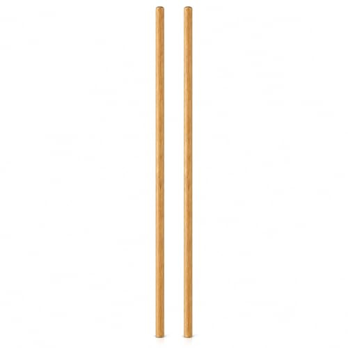 Wooden Broom Handle Stick Pole for Floor Mop Handle Brush Broom 4ft (48 inches) Long x 15/16 (23/24mm) Diameter Long Wooden Sticks for Rake, Hoe or Broom (1/8 (28/29mm), PACK OF 2)