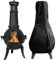MaLng Outdoor Chimenea Cover, Heavy Duty Waterproof 210D Oxford Fabric Heater Cover Windproof Chiminea Protector Rain Sun UV Protector Electric Garden Patio Heater Protectors 1.2m High