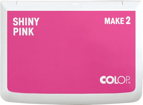 COLOP Stempelkissen MAKE 2 shiny pink 70 x 110 mm, Kissen für traditionelle Handstempel und Kreativstempel