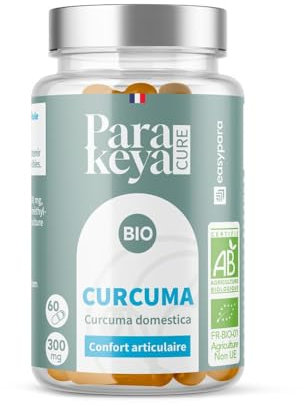 Parakeya - Curcuma Bio 300 mg - 60 gélules - Confort articulaire & souplesse - Complément alimentaire