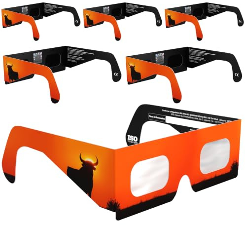 Absolute Eclipse Solförmörkelseglasögon – CE & ISO 12312-2 certifierade – AAS rekommenderad leverantör – EU-tillverkare – säkert ögonskydd för 12 augusti 2026 förmörkelse – klassrum och evenemang