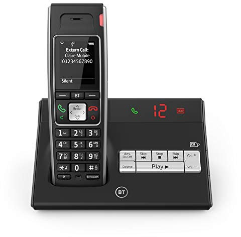 BT Diverse 7450 R DECT Cordless Phone With Answer Machine Black 060746