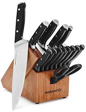 Calphalon Classic Self-Sharpening Cutlery Knife Block Set with SharpIN Technology, 15 piece