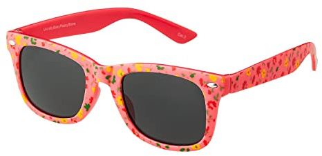 Ultra Kids Sunglasses UV400 Protection - Classic Retro Style for Boys & Girls, Ages 3-10, Lightweight Durable Shades - Pink Floral