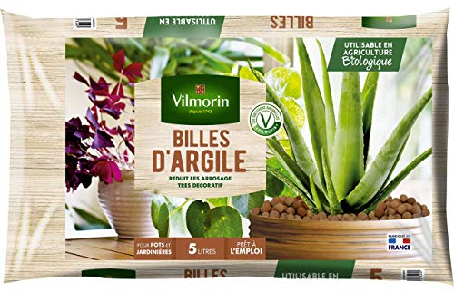 Vilmorin Billes d'argile, Marron - 5 Litres - 1,8 kg