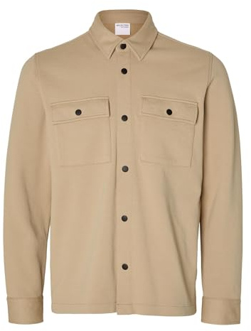 SELECTED HOMME Herren SLHJACKIE Sweat Jacket NOOS 16085115, Incense, M