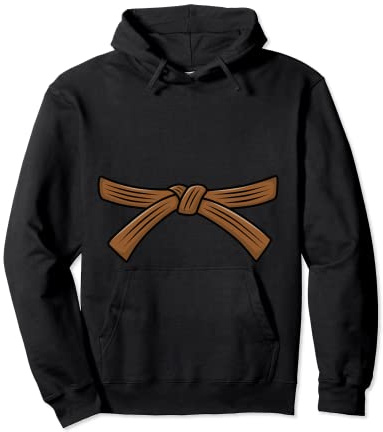 Judo belt brown belt Judo, 1th Kyu Obi, Jiu-Jitsu, Aikido Pullover Hoodie