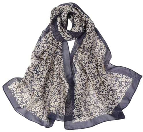 FAIRYGATE Chiffon Schal Schals für Damen Seidenschal Stola Halstuch Sommerschals Farbverlauf Stola Für Abendkleid Festlich Hochzeit Braut Seidenschal A4307