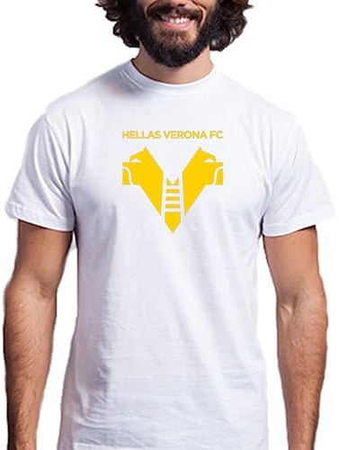 T-Shirt Uomo Bambino Hellas Verona Calcio Calcetto Allenamento Sport Maglietta Squadra Partita Gara Pallone Competizione Neonato Tifosi Passione