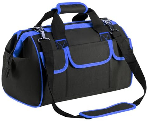 Sacoche à Outils Professionnelle, Ceinture à Outil d'électricien, Pochette à Outils Organisateur, Pochette D'électricien Professionnel, Sac de Ceinture de Stockage de Matériel pour Plombiers(Bleu)