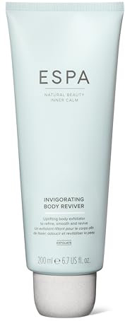 ESPA | Invigorating Body Reviver | 200ml | Naturally Foaming Exfoliator | Sweeps Away Dull, Dry Cells | Bora Bora Sand & Coconut | Vegan Friendly | For All Skin Types | 100% Natural Fragrance