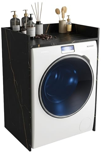 INNOVAHOME Armario para Lavadora Robusto 18mm - Mueble con Protección Antivibración, Borde Alto y Solución de Almacenaje para Lavadero, 66x97x62cm, San Sebastián