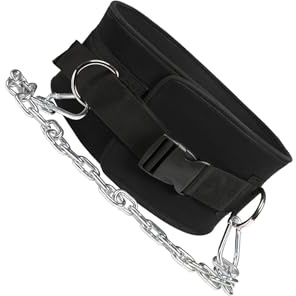 KIXZSAZ Cinturón de inmersión Ajustable, Ideal para Fitness, Levantamiento de Pesas, Espalda, Cintura, inmersión de Potencia, Culturismo, Cadena de, Hebilla de plástico, Cinturón 91x16cm