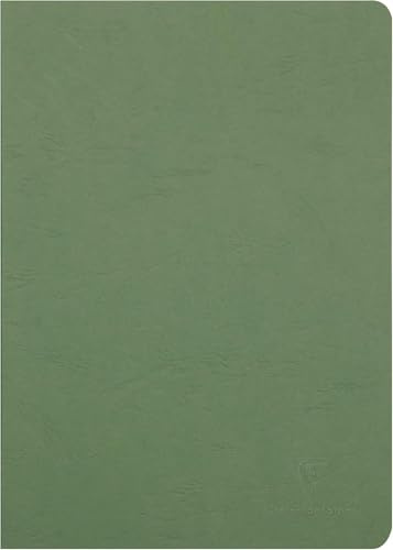 Clairefontaine 733063C häfte (DIN A4, 21 x 29,7 cm, bunden åldersväska linjerad med kant, 48 ark) 1 st grön