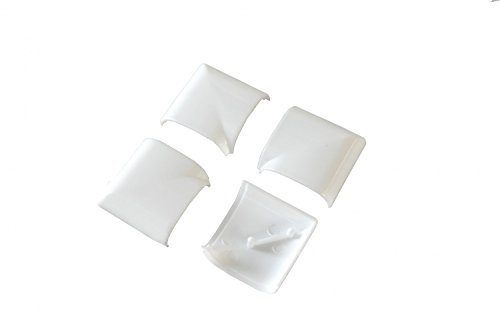 empasa Abdeckkappen für Bausatz Basic ALURAHMEN aus Kunststoff weiß braun anthrazit 4er Set