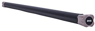 Gorilla Sports® Barra Aerobica - 1kg, 2kg, 3kg, 4kg, 5kg, 6kg, 7kg, 8kg, 9kg, 10kg, Antiscivolo, in Acciaio Gommato, Codificato a Colori - Pesata, dei Pesi, Weighted Body Bar