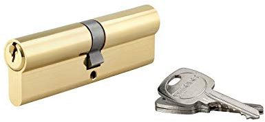 THIRARD - Cylindre de serrure double entrée, 50x50mm, anti-arrachement, laiton, 3 clés