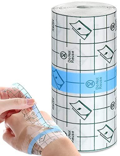 Vendaje Transparente Impermeable Vendaje para Tatuajes 15cm*10m Cinta Adhesiva Heridas Vendaje Anti-Alérgica Transparente Impermeable