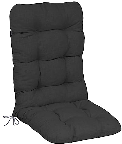 Herlag Gartenstuhlauflage Venezia 8cm Füllung Fleckschutz Wetterfest Hochlehner 120x50x8cm Anthrazit 1 Stück