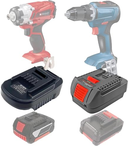 TPDL 2 Stück Adapter BOS18EIN für Bosch GBA Akku arbeitet auf für Einhell Werkzeug, EIN18BOS Konverter arbeitet für Einhell Akku to für Bosch 18V Professional Werkzeug