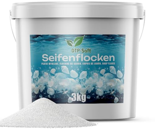 Natürliche Seifenflocken Pulver Hypoallergen im praktischen Eimer (3KG)
