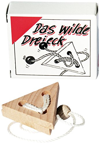 GICO Das Wilde Dreieck - Mini Holz Puzzle Knobelspiel Geduldspiel Klassiker Minipuzzle