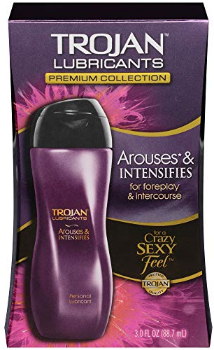 TROJAN Lubricants Arouses and Intensifies, Personal Lubricant, Silicone Personal Lube, 3 fl oz