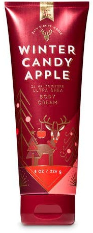 Bath & Body Works WINTER CANDY APPLE Holiday Traditions Ultra Shea Body Cream 8 oz / 226g