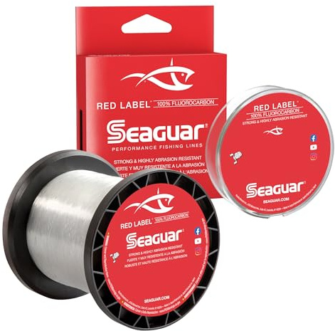 Seaguar Red Label 100% Fluorocarbon Fishing Line 12lbs, 200yds, Clear - 12RM200